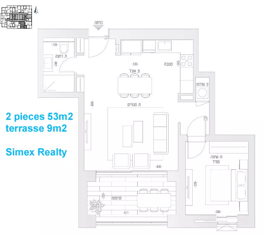 Nouveau projet Katamonim Jérusalem du 2 au 5 pièces, penthouses et rez-de-jardin